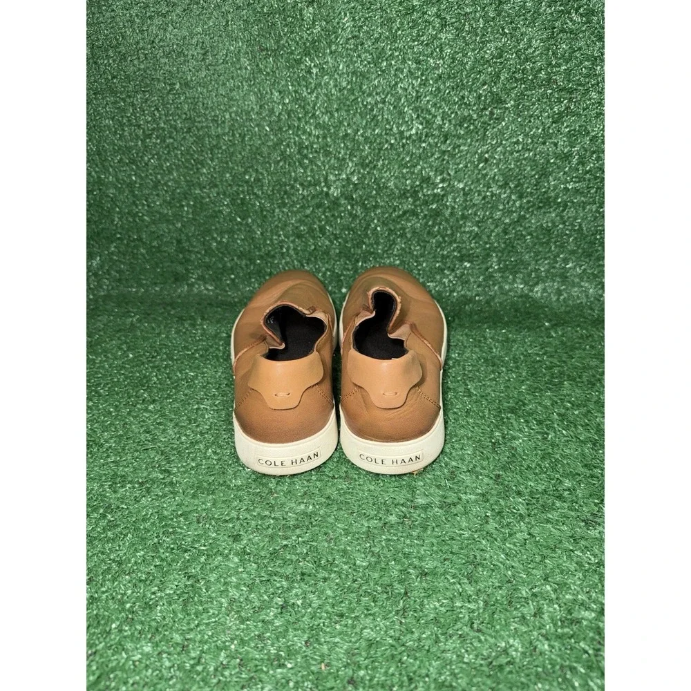 Cole Haan Nantucket 2.0 Mens Size 8.5 British Tan Slip On Shoes Sneakers C33796